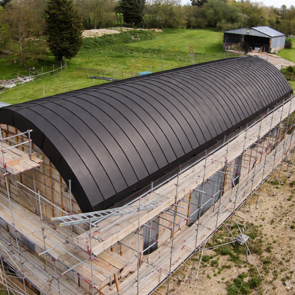 Арочная фальцевая кровля 3